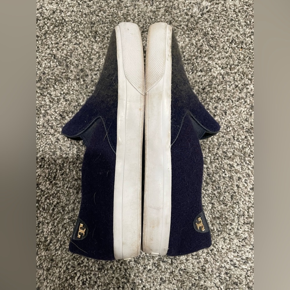 Tory Burch blue/green ombré slip on loafers, size 8.5 - Picture 7 of 13